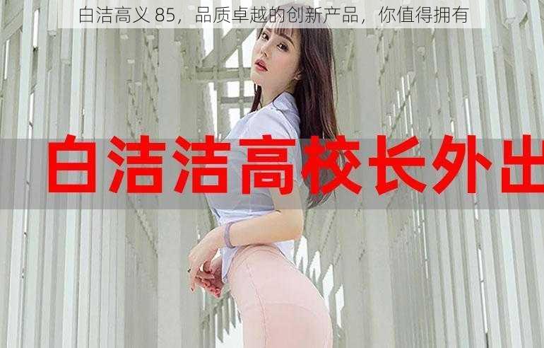 白洁高义 85,品质卓越的创新产品,你值得拥有
