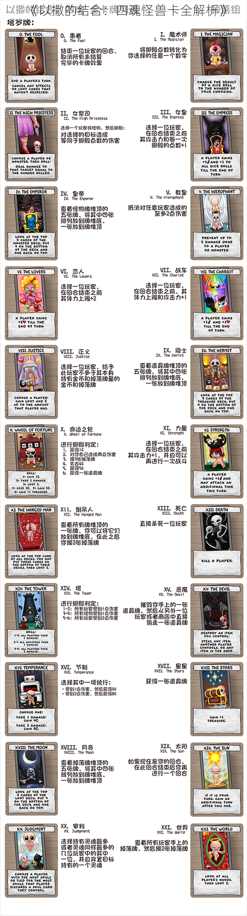 《以撒的结合:四魂怪兽卡全解析》