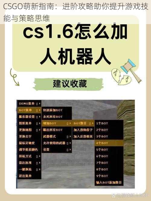 CSGO萌新指南:进阶攻略助你提升游戏技能与策略思维