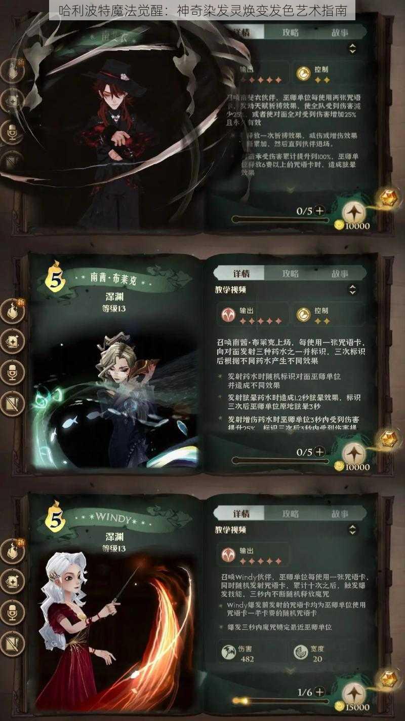 哈利波特魔法觉醒:神奇染发灵焕变发色艺术指南