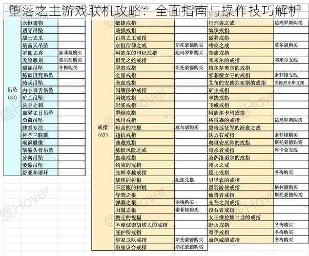 堕落之主游戏联机攻略:全面指南与操作技巧解析