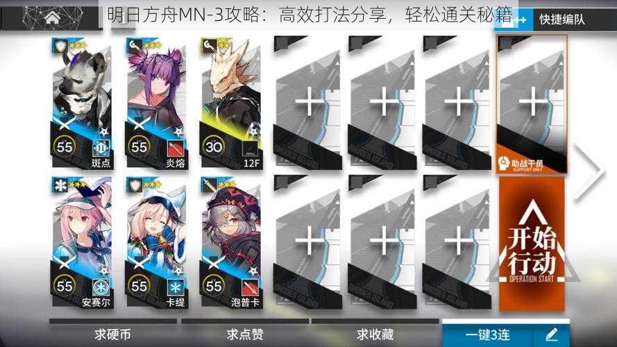 明日方舟MN-3攻略:高效打法分享,轻松通关秘籍