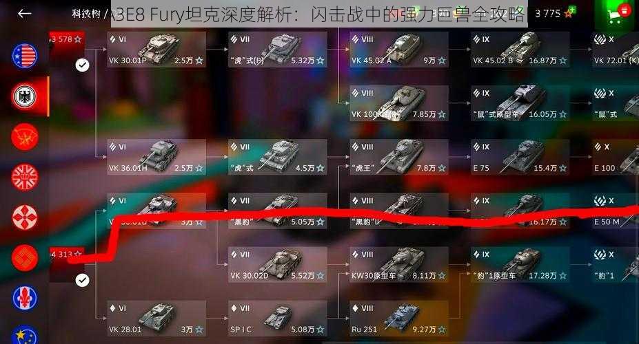 M4A3E8 Fury坦克深度解析:闪击战中的强力巨兽全攻略图鉴