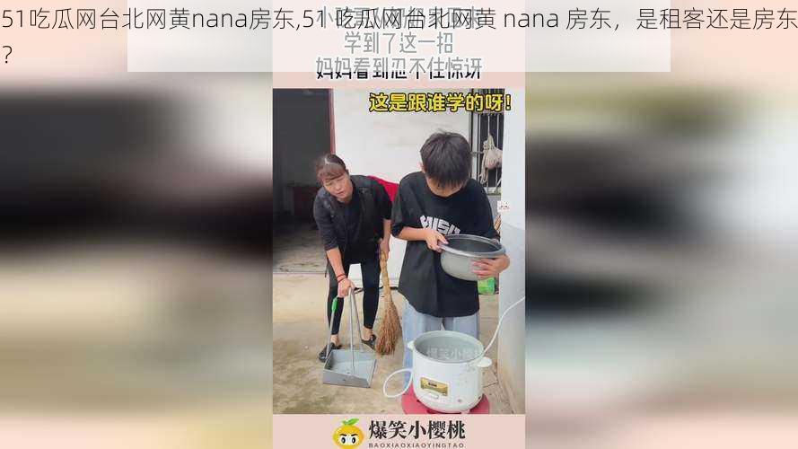 51吃瓜网台北网黄nana房东,51 吃瓜网台北网黄 nana 房东,是租客还是房东?