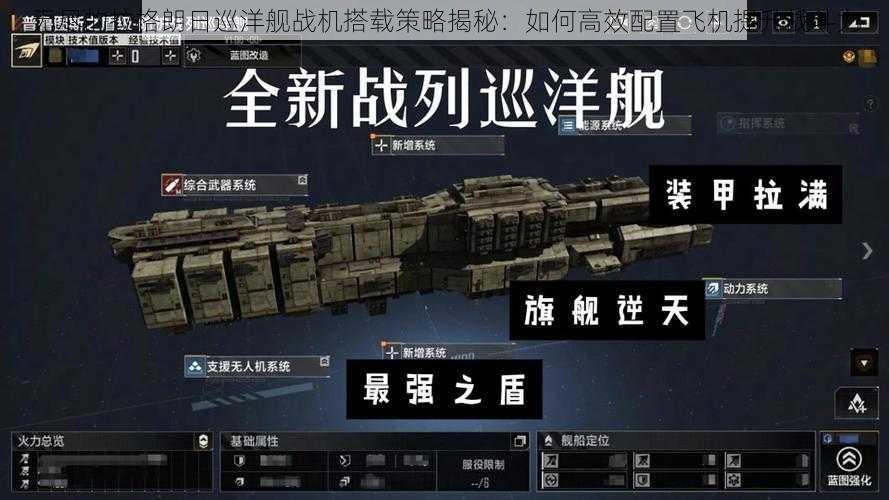无尽的拉格朗日巡洋舰战机搭载策略揭秘:如何高效配置飞机提升战斗力