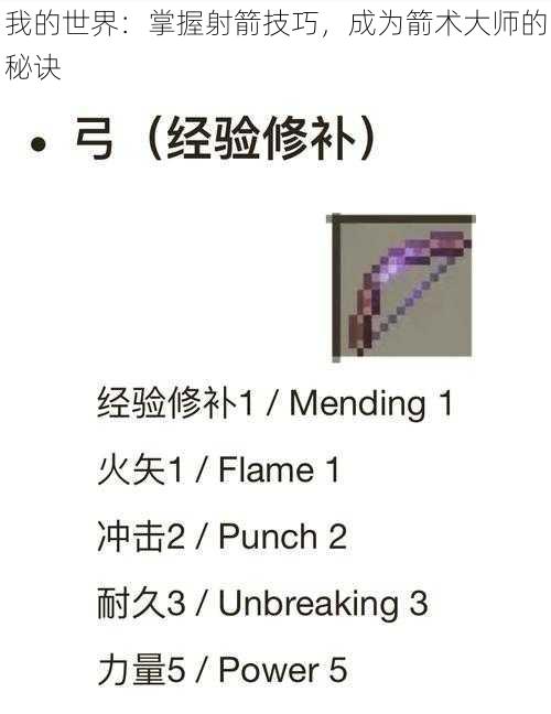 我的世界:掌握射箭技巧,成为箭术大师的秘诀