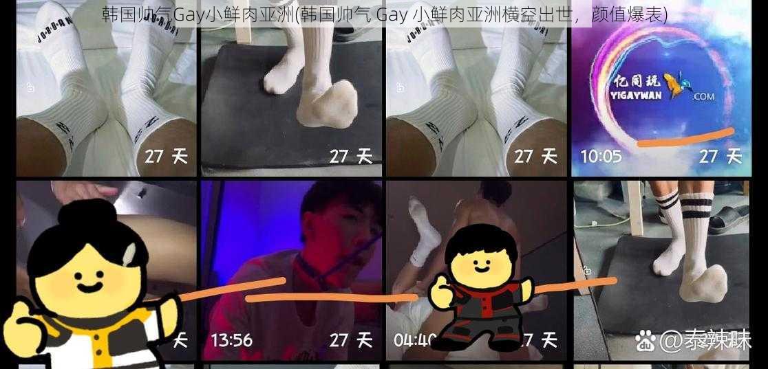 韩国帅气Gay小鲜肉亚洲(韩国帅气 Gay 小鲜肉亚洲横空出世，颜值爆表)