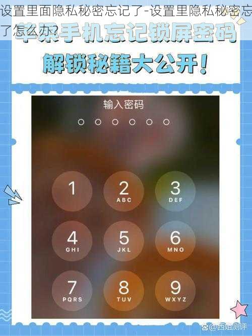 设置里面隐私秘密忘记了-设置里隐私秘密忘了怎么办?