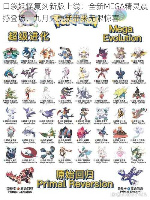口袋妖怪复刻新版上线:全新MEGA精灵震撼登场,九月大更新带来无限惊喜