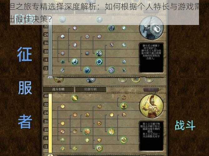 泰坦之旅专精选择深度解析:如何根据个人特长与游戏需求做出最佳决策?